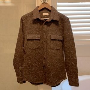 Taylor Stitch Leeward shirt in chocolate donegal, size S-38